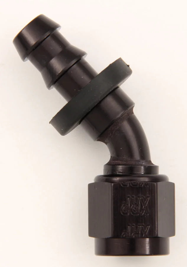 XRP #6 45 Deg Push-On Hose End Black 234506BB