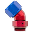 Load image into Gallery viewer, XRP 6AN FM Swivel 45Deg 6AN ORB Forged Alum Red/Blue 974506