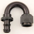Load image into Gallery viewer, XRP #8 180 Deg Push-On Hose End Black 231808BB