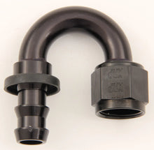 Load image into Gallery viewer, XRP #8 180 Deg Push-On Hose End Black 231808BB