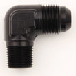 Load image into Gallery viewer, XRP Elbow 90 X #6 Flare X 3/8 NPT Black 982266BB