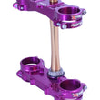 Load image into Gallery viewer, XTrig 06+ Yamaha YZ 125 ROCS Tech Triple Clamp 25 mm. Offset M12 - Purple