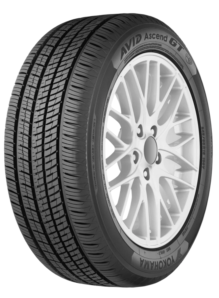 Yokohama Avid Ascend GT Tire - 255/45R18 99V - Side View