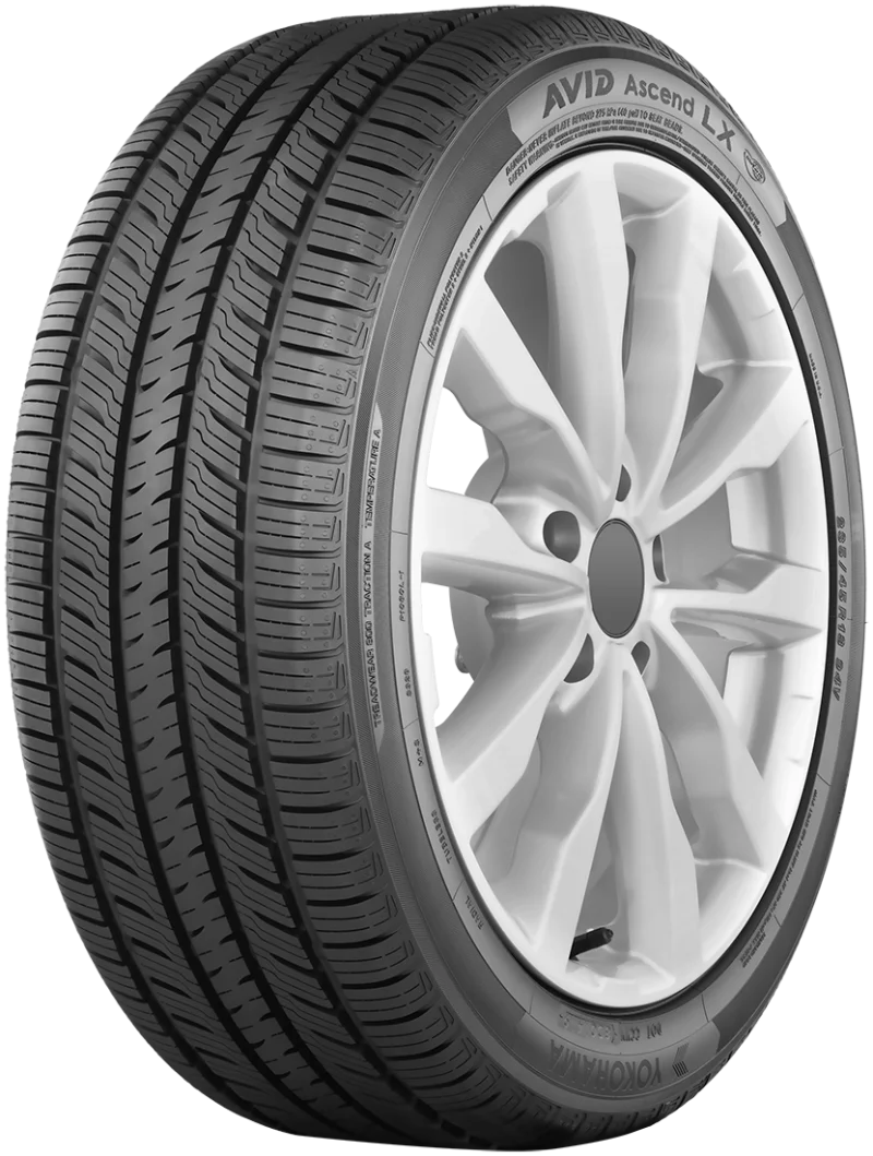 Yokohama Avid Ascend LX Tire - P195/60R16 89H - Side View