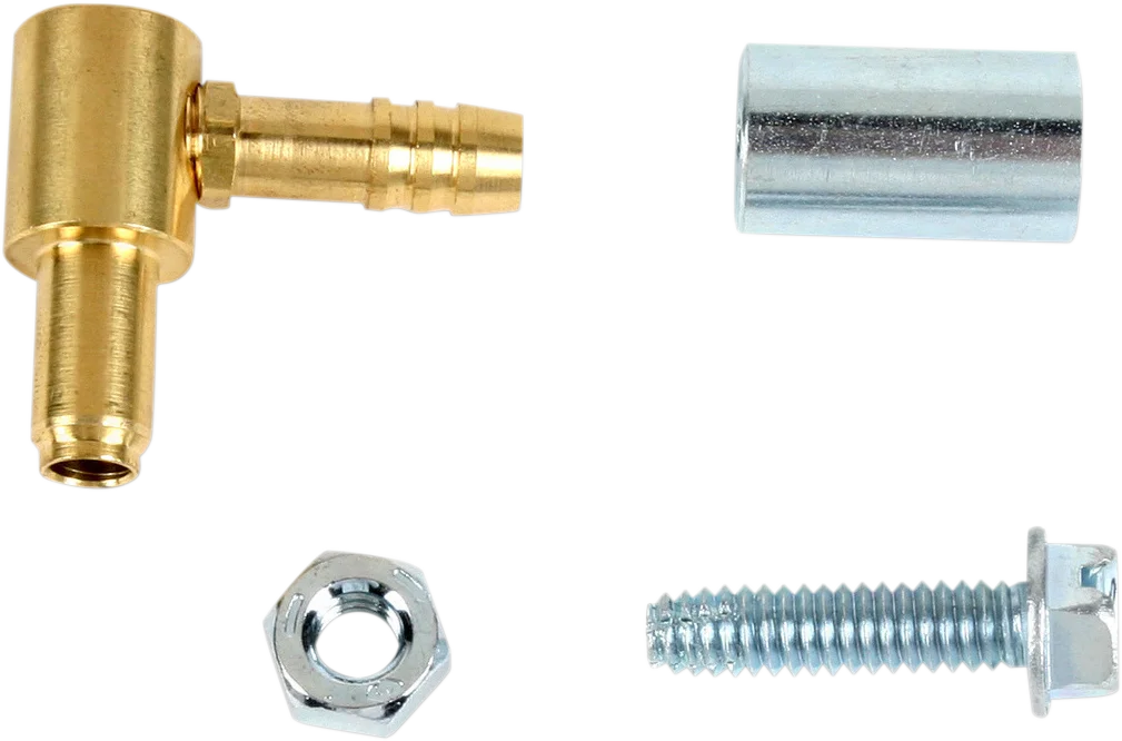 Yost Performance Hi-Flow Fuel Nipple - Stainless Steel - '76-'06 Keihin Carburetors - Side View
