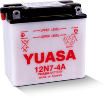 Load image into Gallery viewer, Yuasa 12N7-4A Conventional 12-Volt Battery - Side View
