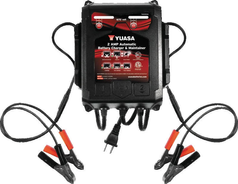Yuasa 2 Amp Charger & Maintainer - 6V/12V - Main Product View