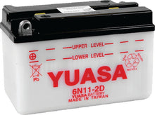 Load image into Gallery viewer, Yuasa 6N11-2D Conventional 6-Volt Battery - Main Product View