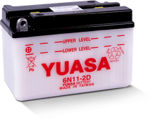 Load image into Gallery viewer, Yuasa 6N11-2D Conventional 6-Volt Battery - Side View