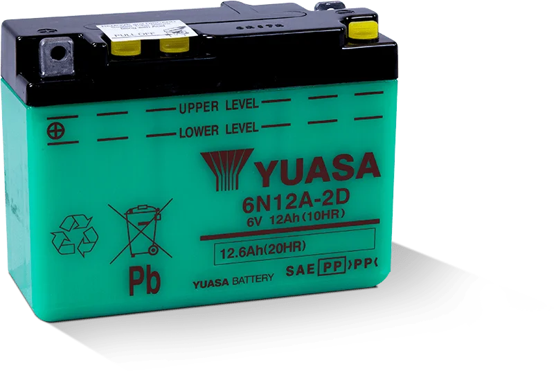 Yuasa 6N12A-2D Conventional 6-Volt Battery