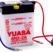 Load image into Gallery viewer, Yuasa 6N2-2A Conventional 6-Volt Battery - Side View