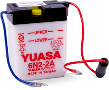 Load image into Gallery viewer, Yuasa 6N2-2A Conventional 6-Volt Battery - Side View