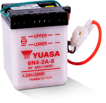 Load image into Gallery viewer, Yuasa 6N4-2A-8 Conventional 6-Volt Battery - Side View
