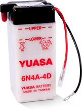 Load image into Gallery viewer, Yuasa 6N4A-4D Conventional 6-Volt Battery