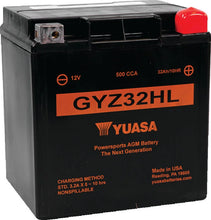 Load image into Gallery viewer, Yuasa GYZ32HL High Performance Maintenance Free AGM 12-Volt Battery - Main Product View