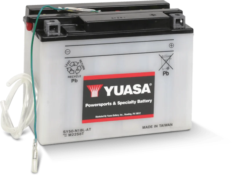 Yuasa Y50-N18L-A Yumicron 12-Volt Battery - Side View