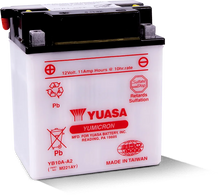 Load image into Gallery viewer, Yuasa YB10A-A2 Yumicron 12-Volt Battery - Side View