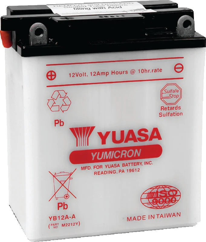 Yuasa YB12A-A Yumicron 12-Volt Battery - Main Product View