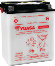 Load image into Gallery viewer, Yuasa YB14-A2 Yumicron CX 12-Volt Battery - Main Product View