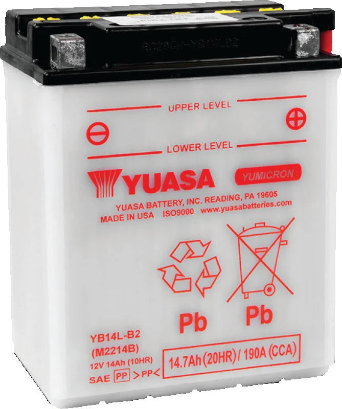 Yuasa YB14L-B2Yumicron CX 12-Volt Battery - Main Product View