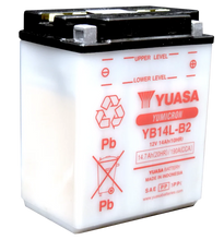 Load image into Gallery viewer, Yuasa YB14L-B2Yumicron CX 12-Volt Battery - Side View