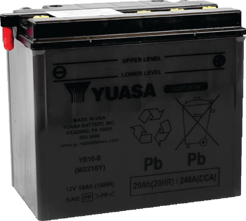 Yuasa YB16-B Yumicron 12-Volt Battery - Main Product View