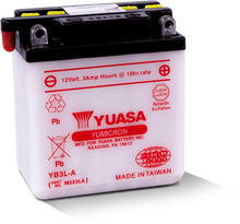 Load image into Gallery viewer, Yuasa YB3L-B Yumicron 12-Volt Battery - Side View