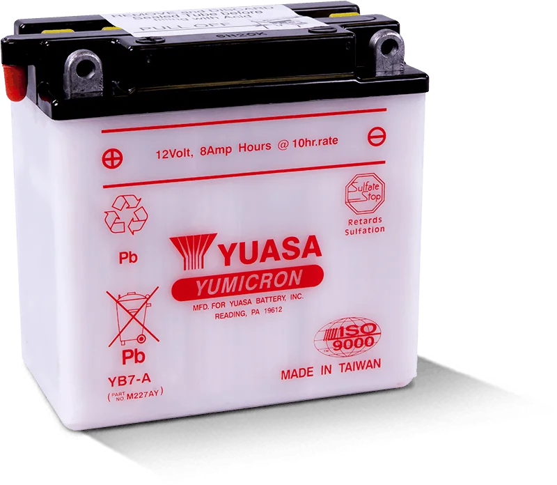 Yuasa YB7-A Yumicron 12-Volt Battery