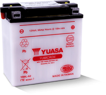 Load image into Gallery viewer, Yuasa YB9L-A2 Yumicron 12-Volt Battery - Side View
