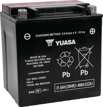 Load image into Gallery viewer, Yuasa YIX30L-BS High Performance Maintenance Free AGM 12-Volt Battery w/Bottle - Main Product View