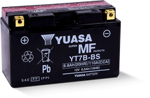 Load image into Gallery viewer, Yuasa YT7B-BS Maintenance Free AGM 12-Volt Battery w/Bottle - Side View