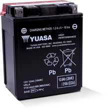 Load image into Gallery viewer, Yuasa YTX14AH-BS High Performance AGM 12-Volt Battery w/Bottle - Side View