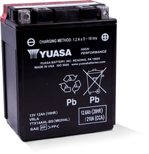 Load image into Gallery viewer, Yuasa YTX14AHL-BS High Performance AGM 12-Volt Battery w/Bottle - Side View