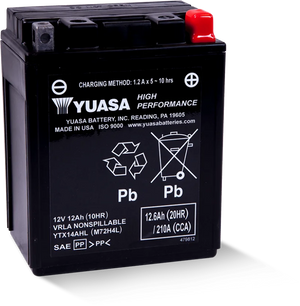 Yuasa YTX14AHL Maintenance Free AGM 12-Volt Battery