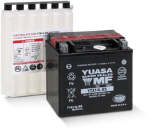 Load image into Gallery viewer, Yuasa YTX14L-BS Maintenance Free AGM 12-Volt Battery w/Bottle - Side View