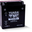 Load image into Gallery viewer, Yuasa YTX16-BS-1 Maintenance Free AGM 12-Volt Battery w/Bottle - Side View