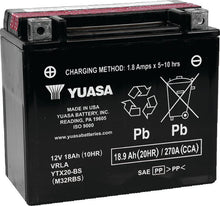 Load image into Gallery viewer, Yuasa YTX20-BS Maintenance Free AGM 12-Volt Battery w/Bottle - Main Product View