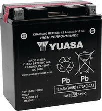 Load image into Gallery viewer, Yuasa YTX20CH-BS High Performance AGM Battery w/Bottle - Main Product View