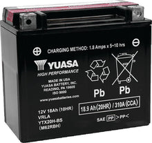 Load image into Gallery viewer, Yuasa YTX20H-BS High Performance AGM 12-Volt Battery w/Bottle - Main Product View