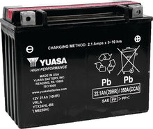 Load image into Gallery viewer, Yuasa YTX24HL-BS High Performance Maintenance Free AGM 12-Volt Battery w/Bottle - Main Product View
