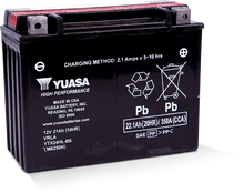 Load image into Gallery viewer, Yuasa YTX24HL-BS High Performance Maintenance Free AGM 12-Volt Battery w/Bottle - Side View