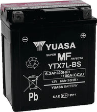 Load image into Gallery viewer, Yuasa YTX7L-BS Maintenance Free AGM 12-Volt Battery w/Bottle - Main Product View