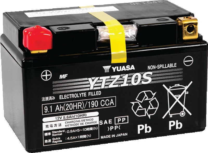 Yuasa YTZ10S Maintenance Free AGM 12-Volt Battery - Main Product View