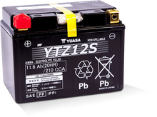 Load image into Gallery viewer, Yuasa YTZ12S Maintenance Free AGM 12-Volt Battery - Side View