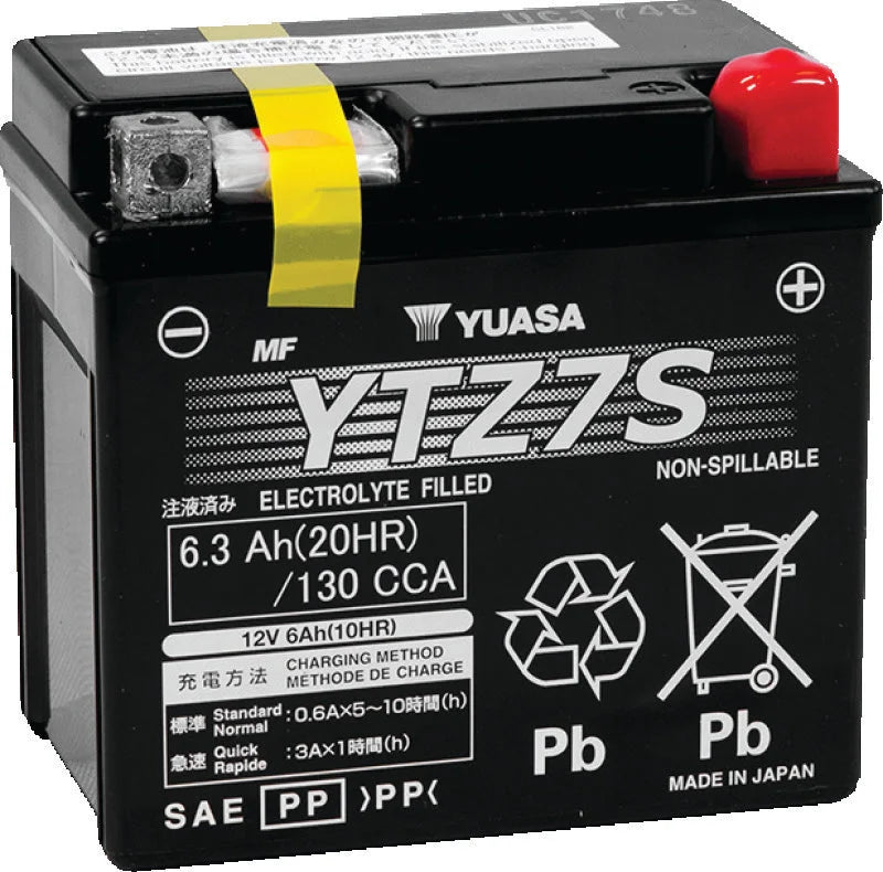 Yuasa YTZ7S Maintenance Free AGM 12-Volt Battery - Main Product View