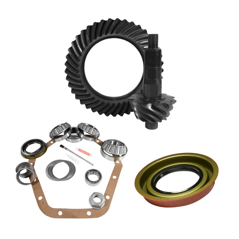 Yukon 10.5in GM 14 Bolt 5.38 Thick Rear Ring & Pinion Install Kit - Side View
