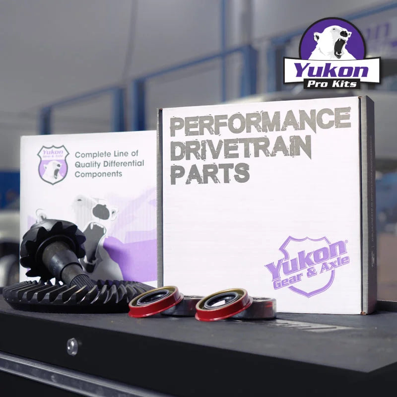 Yukon 8.25in CHY 3.55 Rear Ring & Pinion Install Kit 1.618in ID Axle Bearings and Seals - Back View