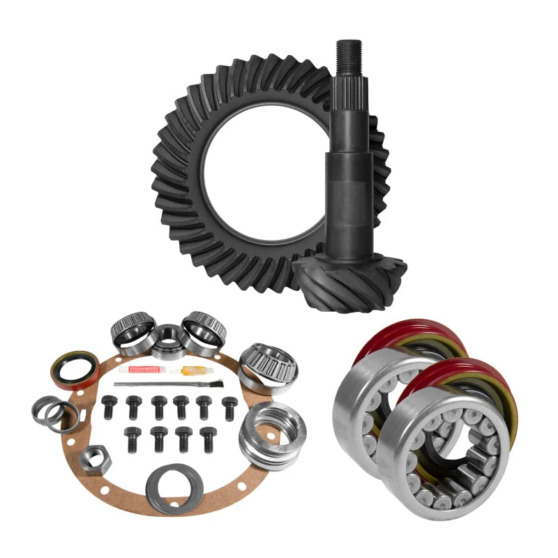 Yukon 8.5in GM 3.73 Rear Ring & Pinion Install Kit Axle Bearings 1.78in Case Journal - Main Product View