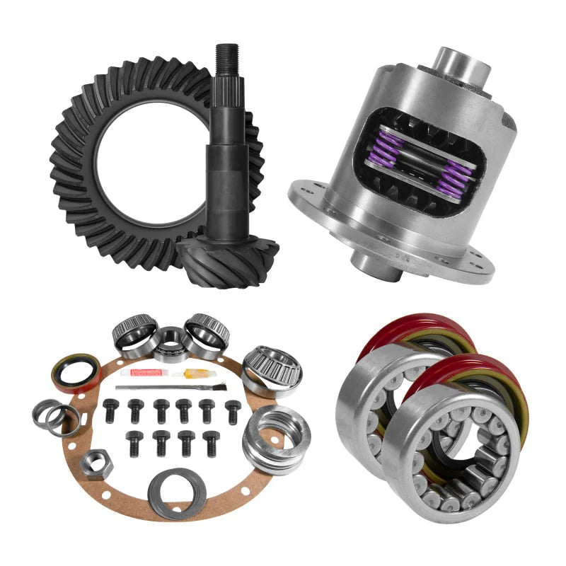 Yukon 8.5in GM 4.11 Rear Ring & Pinion Install Kit 30 Spline Positraction Axle Bearings and Seals - Main Product View