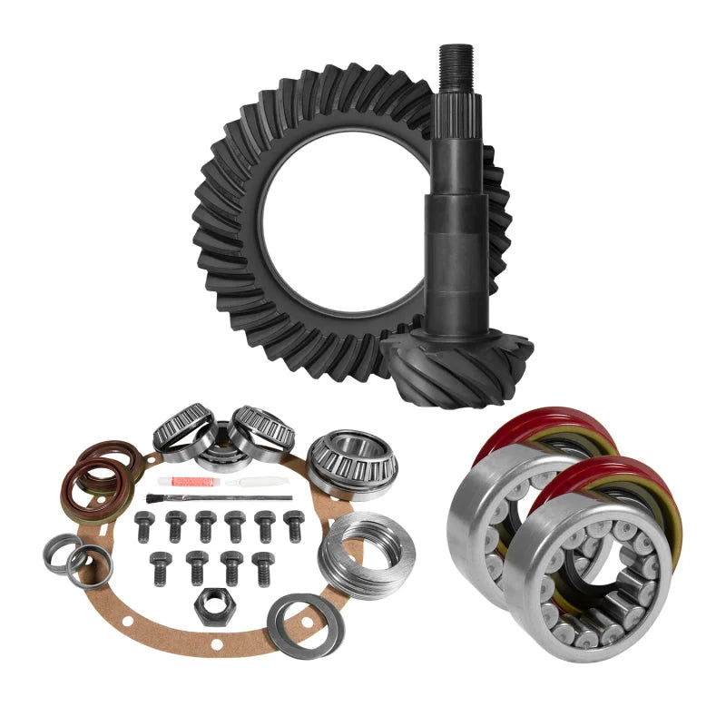 Yukon 8.6in GM 4.56 Rear Ring & Pinion Install Kit Axle Bearings and Seal - Main Product View